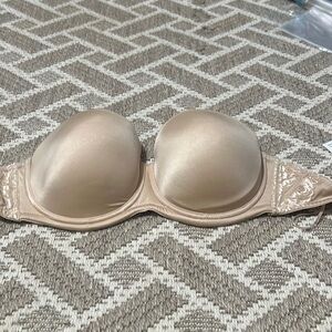 INC 38D Nude strapless bra